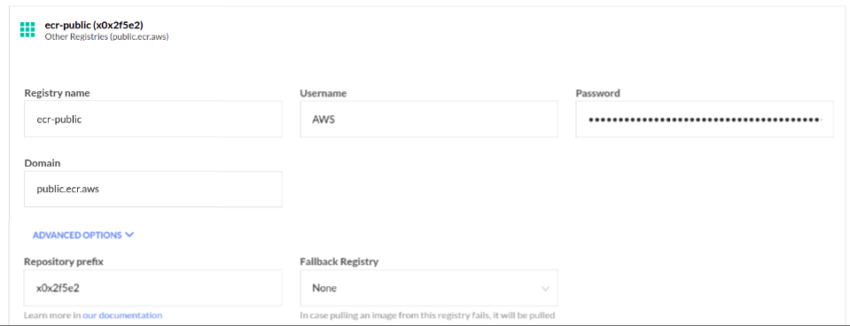 ECR integration in Codefresh