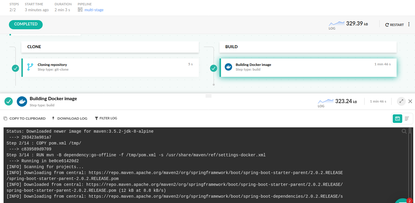 Multi-stage Docker builds